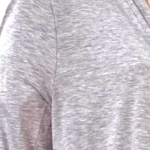 Soft Gray Open Front Pockets Long Lightweight Cardigan NEW - Picture 2 of 5